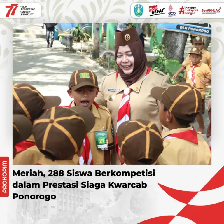 Meriah, 288 Siswa Berkompetisi dalam Prestasi Siaga Kwarcab Ponorogo