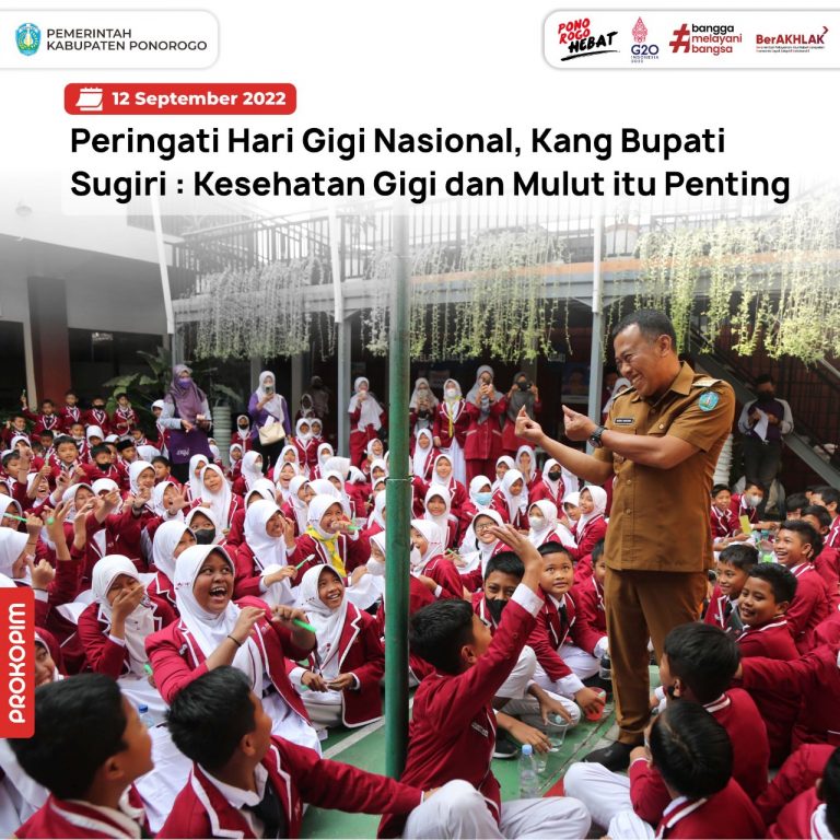 Peringati Hari Gigi Nasional, Kang Bupati Sugiri : Kesehatan Gigi dan Mulut itu Penting.