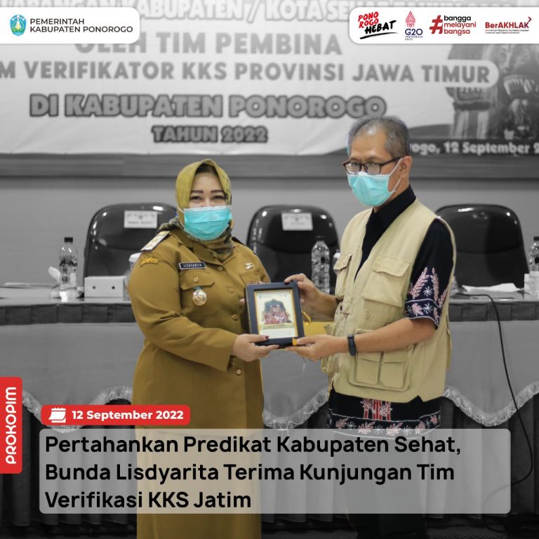 Pertahankan Predikat Kabupaten Sehat, Bunda Lisdyarita Terima Kunjungan Tim Verifikasi KKS Jatim