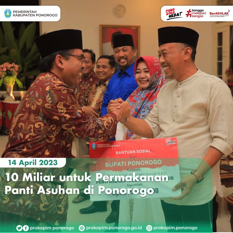 10 Miliar untuk Permakanan Panti Asuhan di Ponorogo