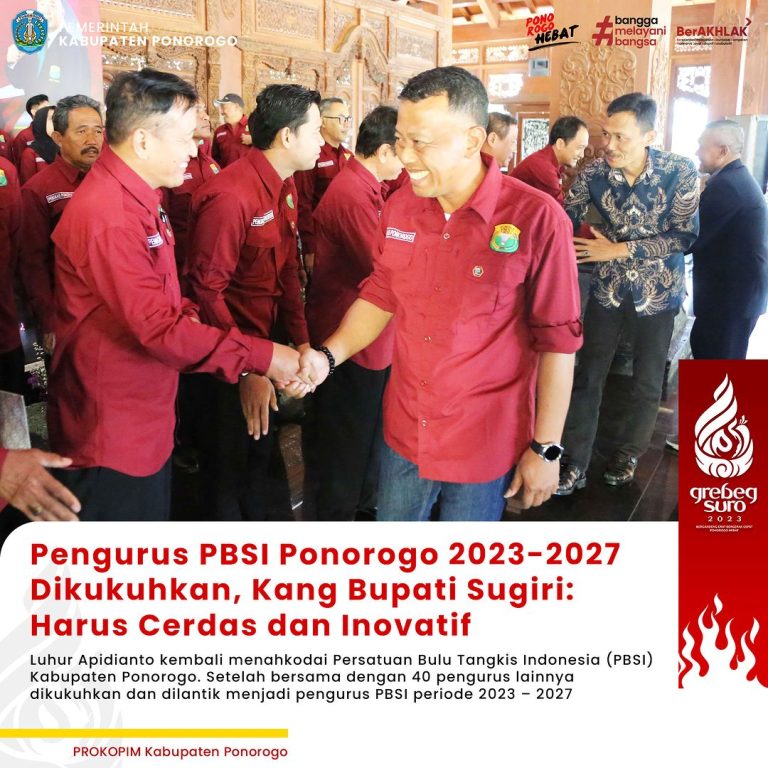 Pengurus PBSI 2023-2027 Dikukuhkan, Kang Bupati Sugiri : Harus Cerdas dan Inovatif
