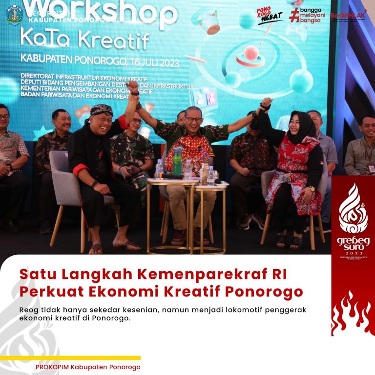Satu Langkah Kemenparekraf RI Perkuat Ekonomi Kreatif Ponorogo