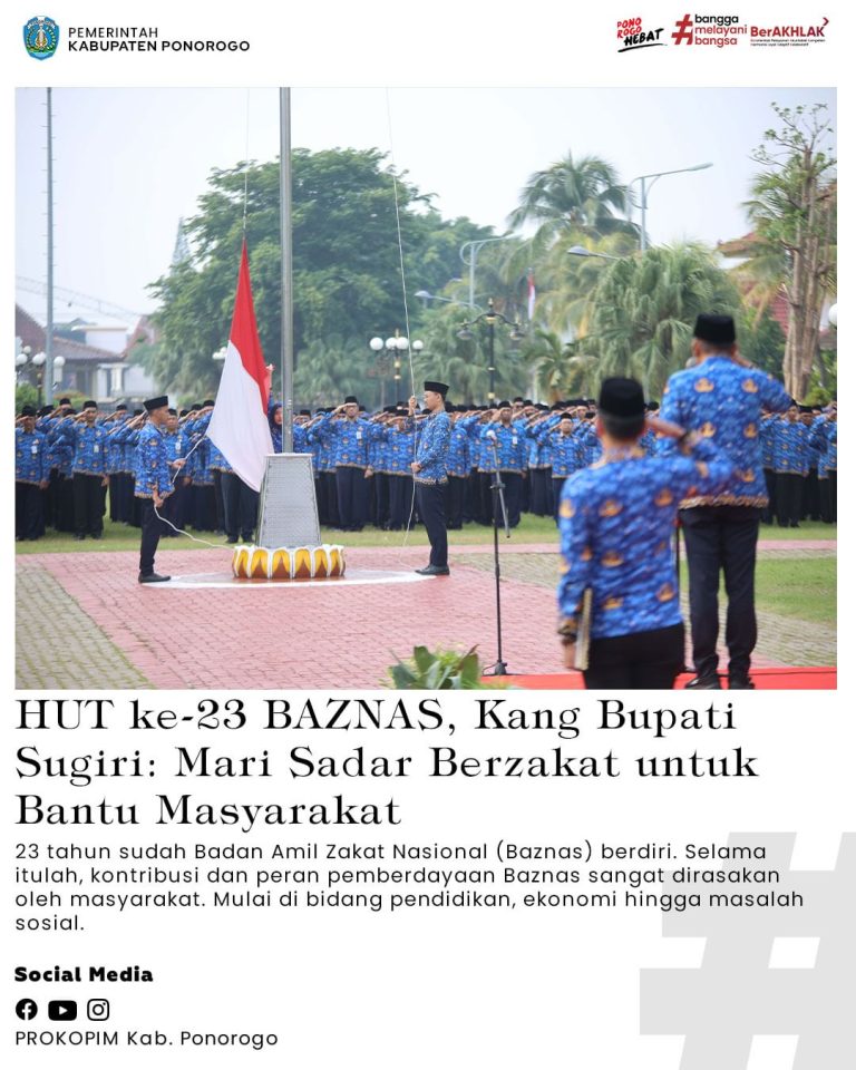 HUT ke-23 BAZNAS, Kang Bupati Sugiri: Mari Sadar Berzakat untuk Bantu Masyarakat