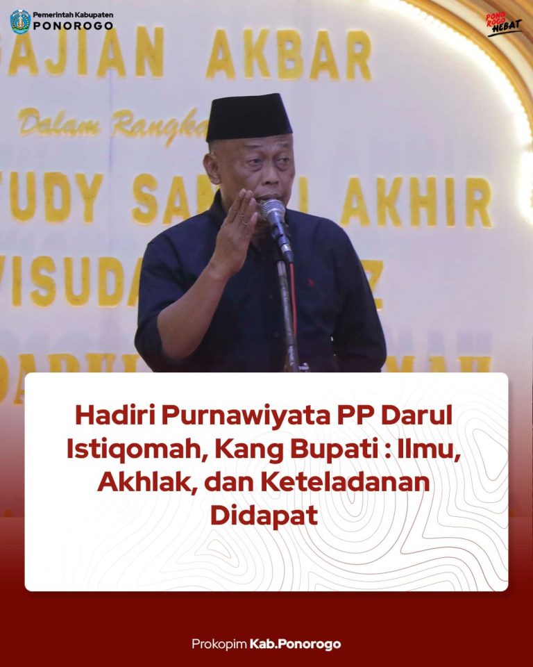 Hadiri Purnawiyata PP Darul Istiqomah, Kang Bupati : Ilmu, Akhlak, dan Keteladanan Didapat