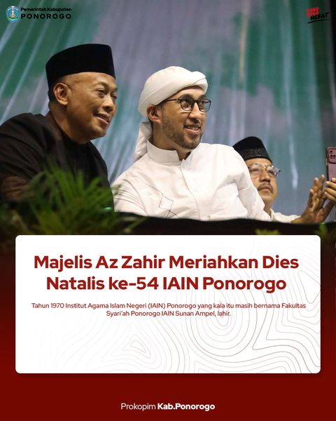 Majelis Az Zahir Meriahkan Dies Natalis ke-54 IAIN Ponorogo