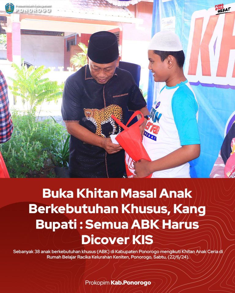 Buka Khitan Masal Anak Berkebutuhan Khusus, Kang Bupati: Semua ABK Harus Dicover KIS