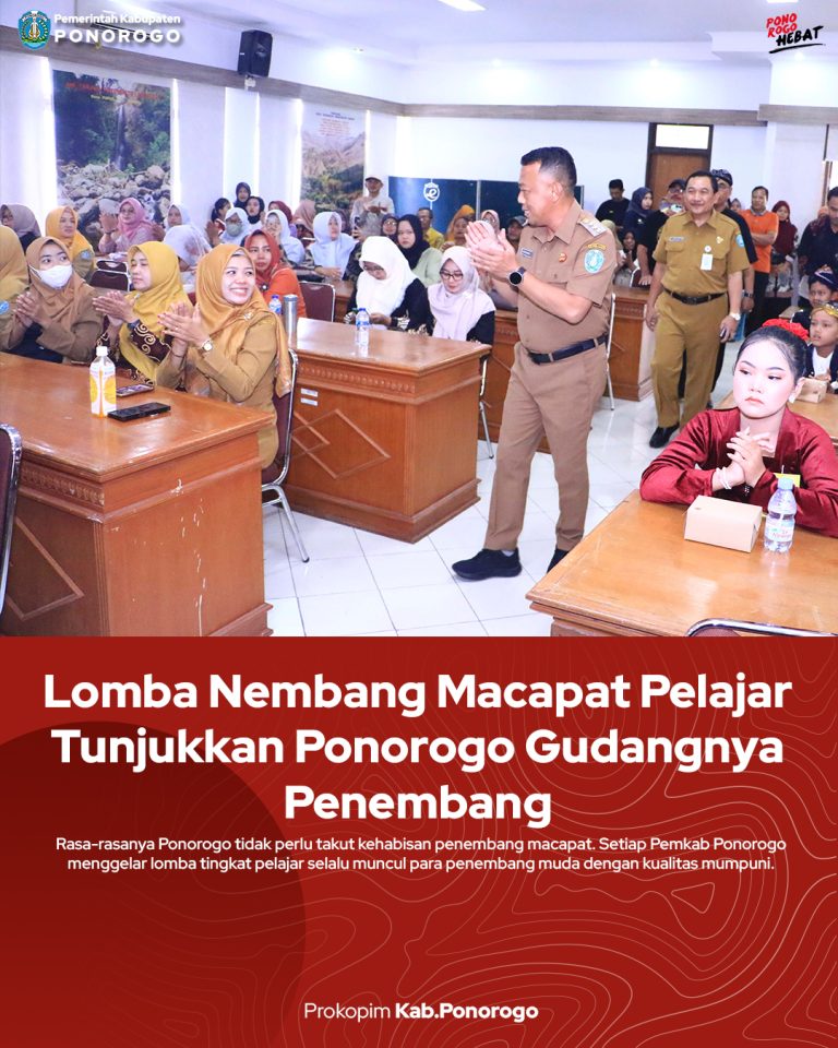 Lomba Nembang Macapat Pelajar Tunjukkan Ponorogo Gudangnya Penembang