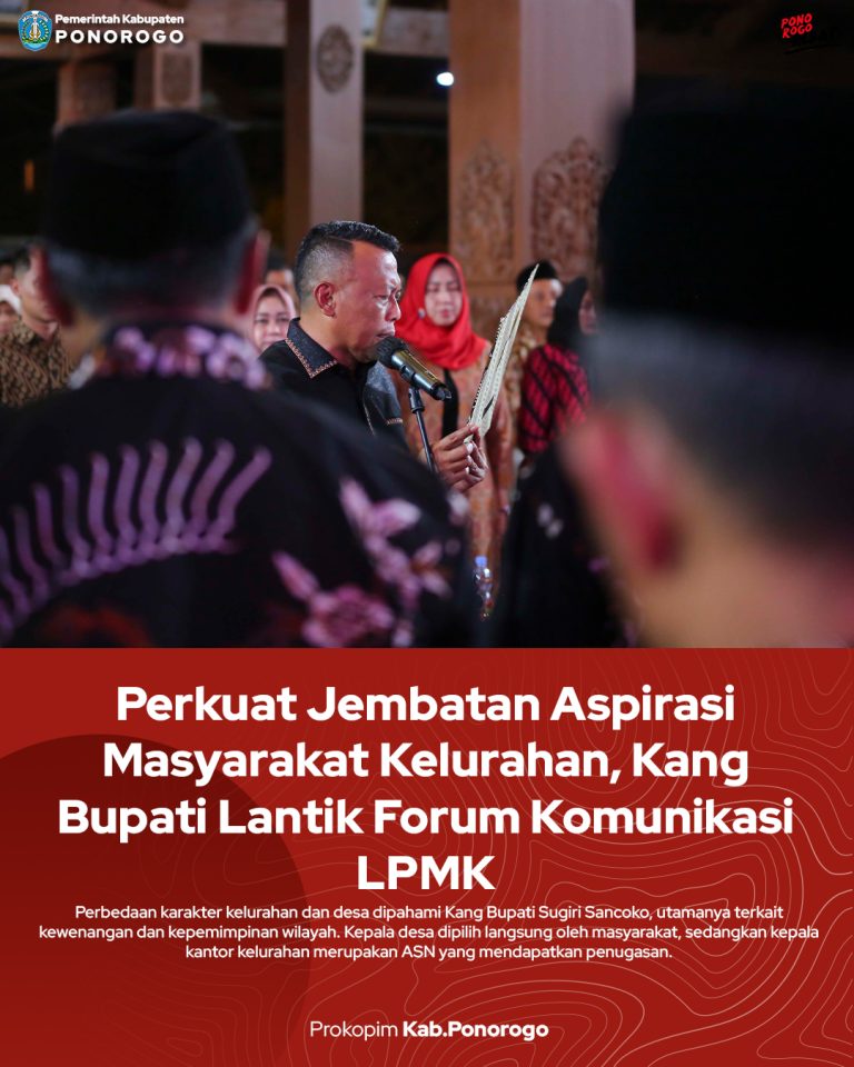 Perkuat Jembatan Aspirasi Masyarakat Kelurahan, Kang Bupati Lantik Forum Komunikasi LPMK