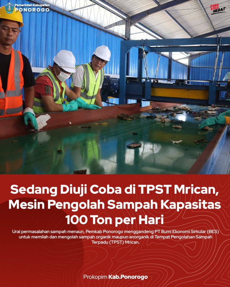 Sedang Diuji Coba di TPTS Mrican, Mesin Pengolah Sampah Kapasitas 100 Ton per Hari