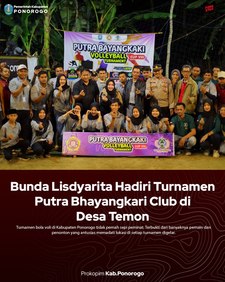 Bunda Lisdyarita Hadiri Turnamen Putra Bhayangkari Club di Desa Temon
