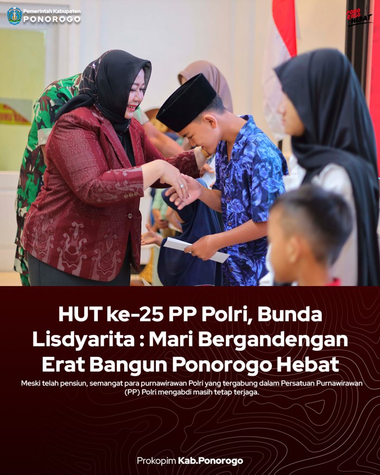 HUT ke-25 PP Polri, Bunda Lisdyarita : Mari Bergandengan Erat Bangun Ponorogo Hebat 