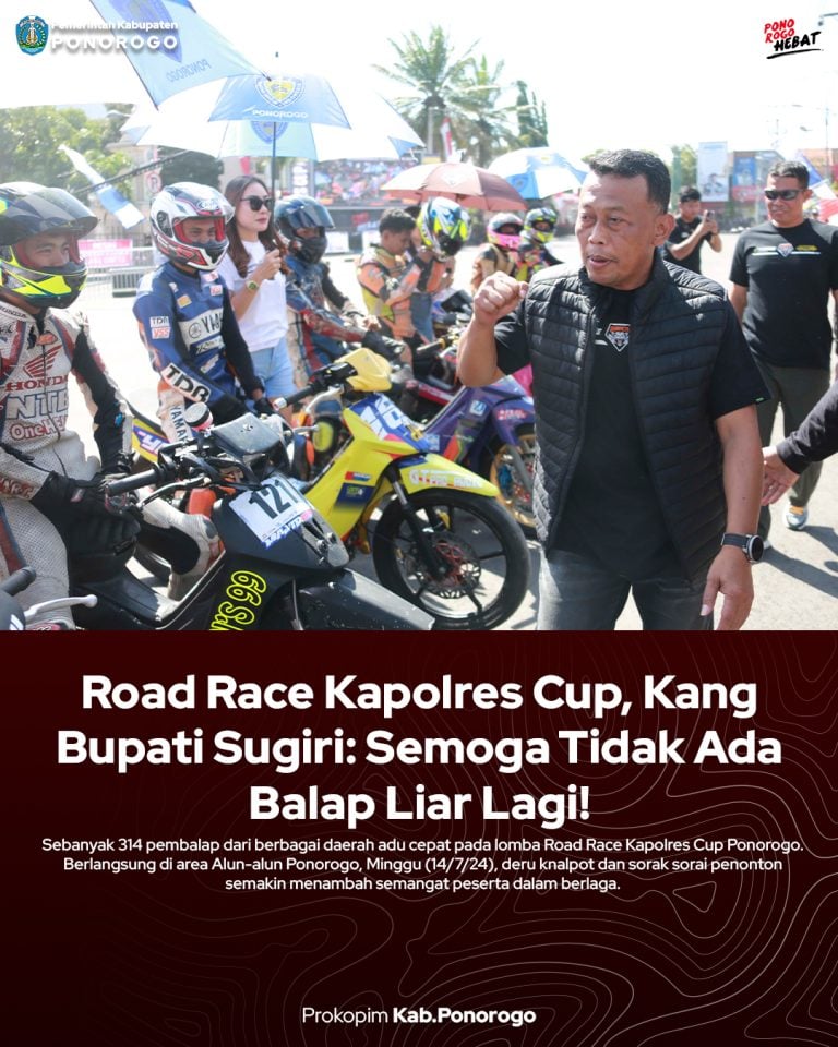 Road Race Kapolres Ponorogo Cup, Kang Bupati Sugiri: Semoga Tidak Ada Balap Liar Lagi!
