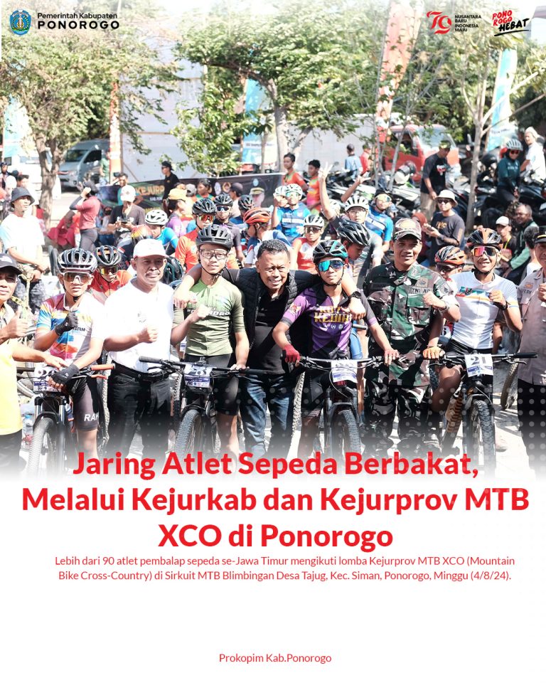Jaring Atlet Sepeda Berbakat, Melalui Kejurkab dan Kejurprov MTB XCO di Ponorogo