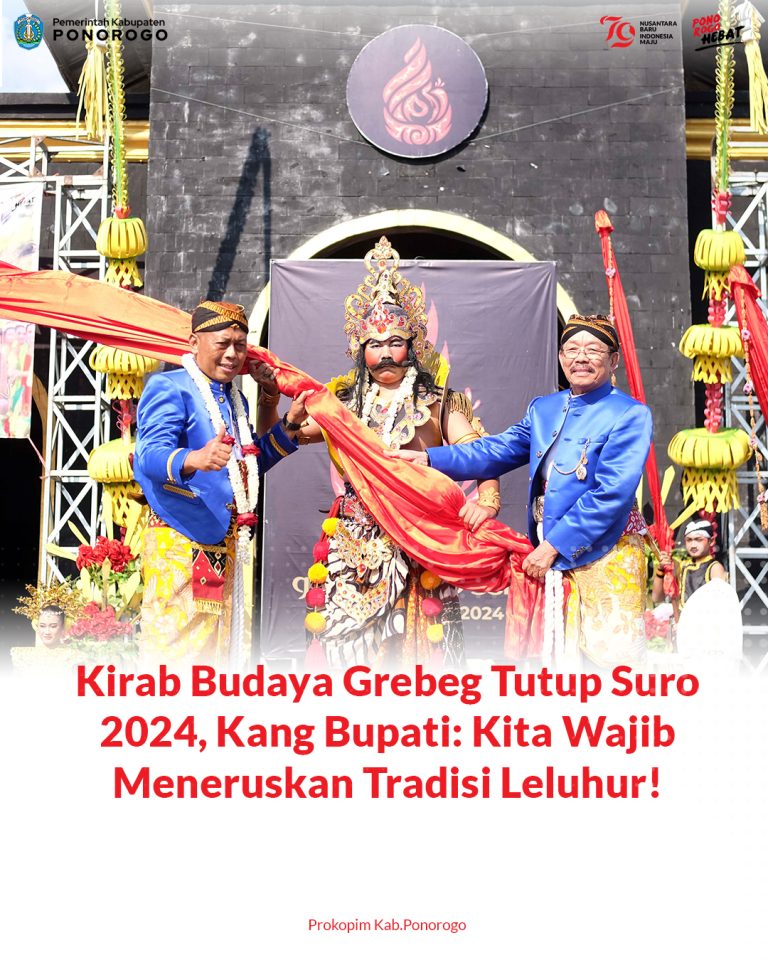 Kirab Budaya Grebeg Tutup Suro 2024, KAng Bupati: Kita Wajib Meneruskan Tradisi Leluhur!