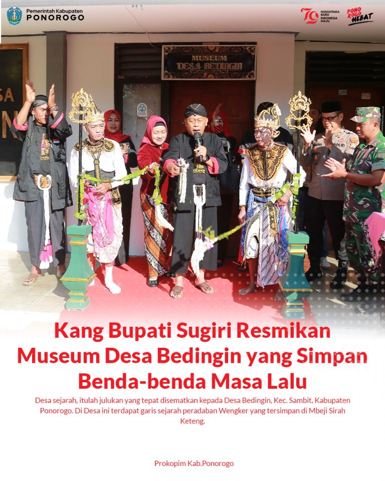 Kang Bupati Sugiri Resmikan Museum Desa Bedingin yang Simpan Benda-benda Masa Lalu