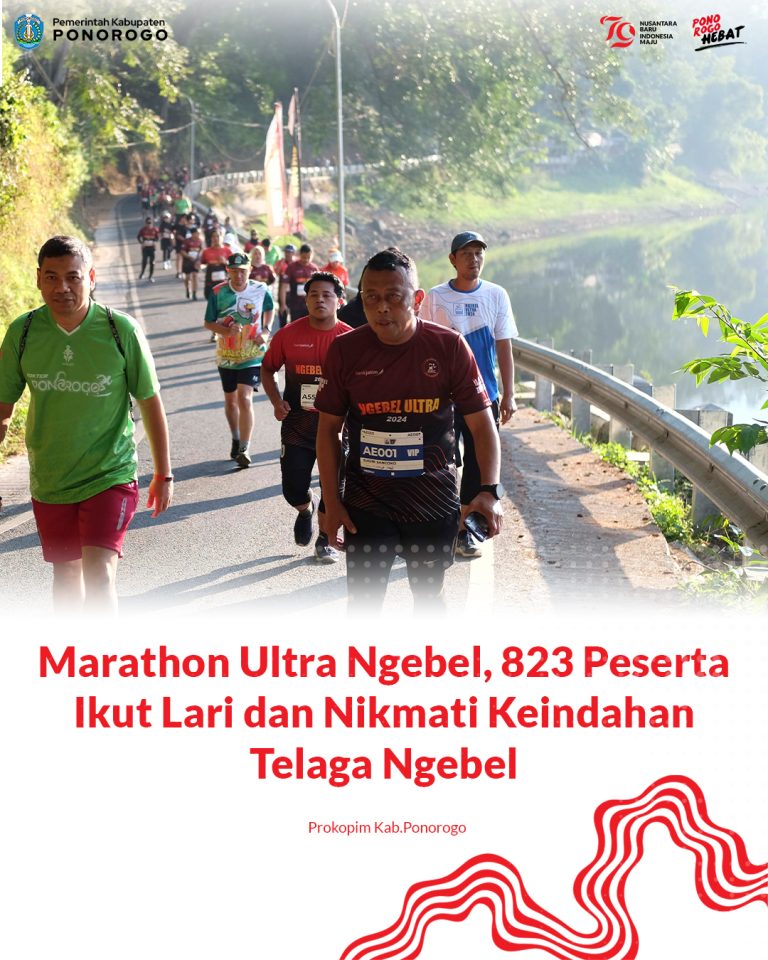 Marathon Ultra Ngebel, 823 Peserta Ikut Lari dan Nikmati Keindahan Telaga Ngebel