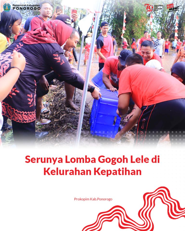 Serunya Lomba Gogoh Lele di Kelurahan Kepatihan