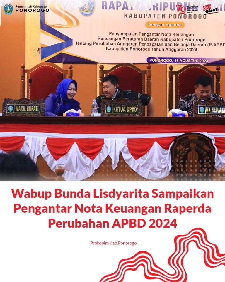 Wabup Bunda Lisdyarita Sampaikan Pengantar Nota Keuangan Raperda Perubahan APBD 2024