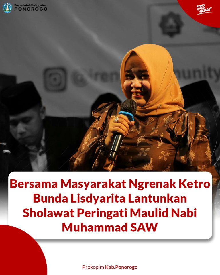 Bersama Masyarakat Ngrenak Ketro Bunda Lisdyarita Lantunkan Sholawat Peringatan Maulid Nabi Muhammad SAW