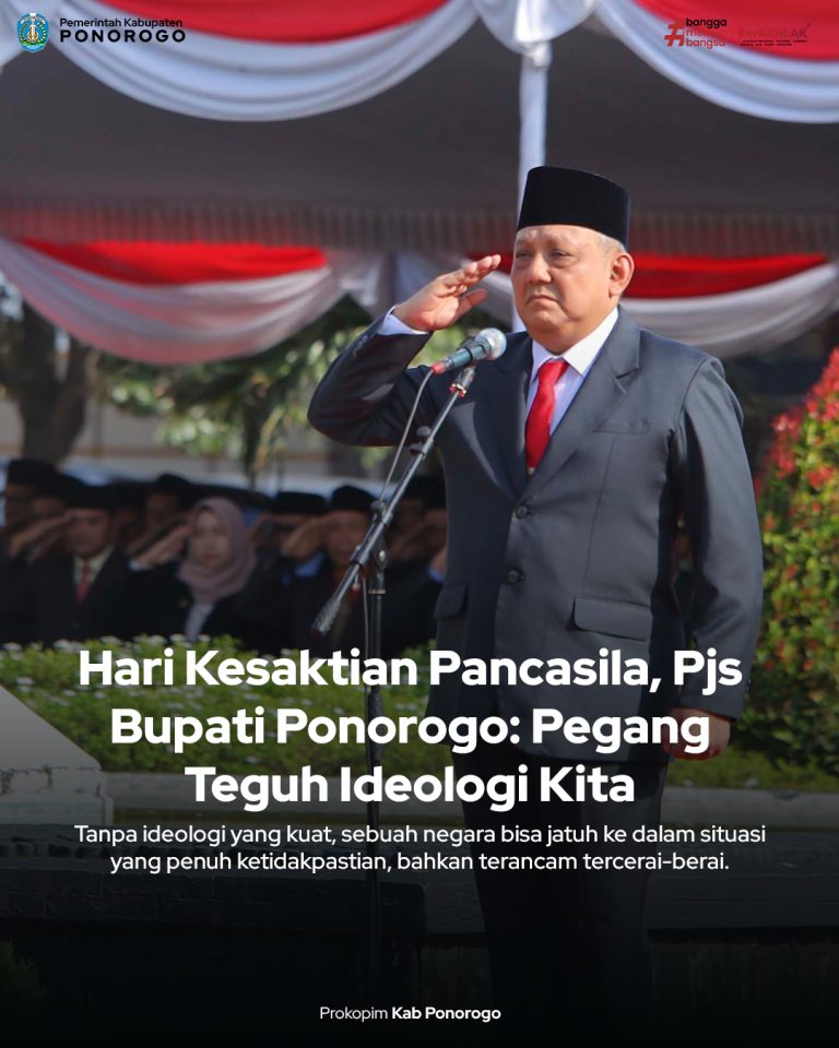 Hari Kesaktian Pancasila, Pjs Bupati Ponorogo: Pegang Teguh Ideologi Kita