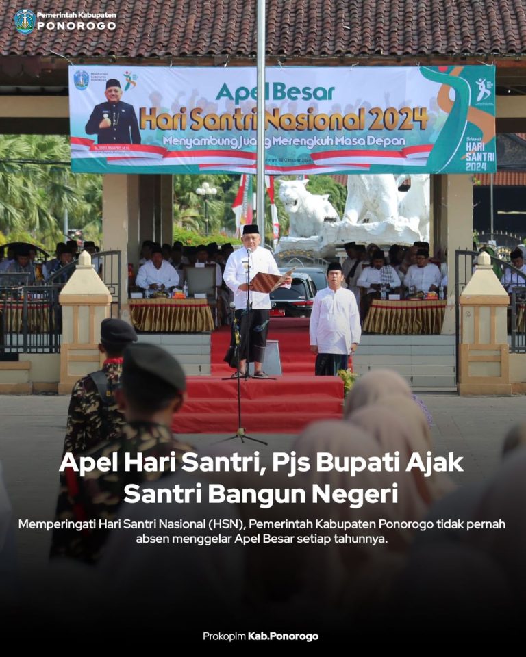 Apel Hari Santri, Pjs Bupati Ajak Santri Bangun Negeri
