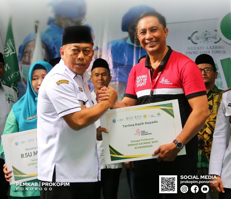 NU Care-Lazisnu Ponorogo Gelar Baksos Operasi Katarak dan Pemberian Kacamata Gratis