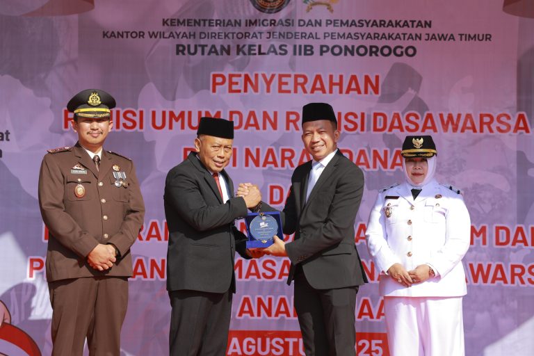 Bahagia, 140 WBP Rutan Ponorogo Dapat Remisi di HUT ke-80 RI