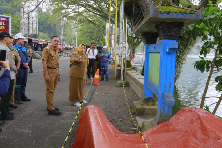 Talud Telaga Ngebel Longsor, Bunda Lisdyarita Gerak Cepat Siapkan Perbaikan